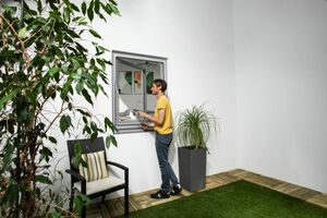TrendLine Insektenschutz-Magnetfenster 100 x 120 cm, weiß
