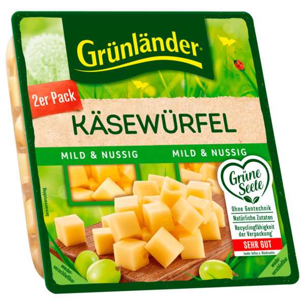 Bild 1 von Grünländer Käsewürfel mild &amp; nussig