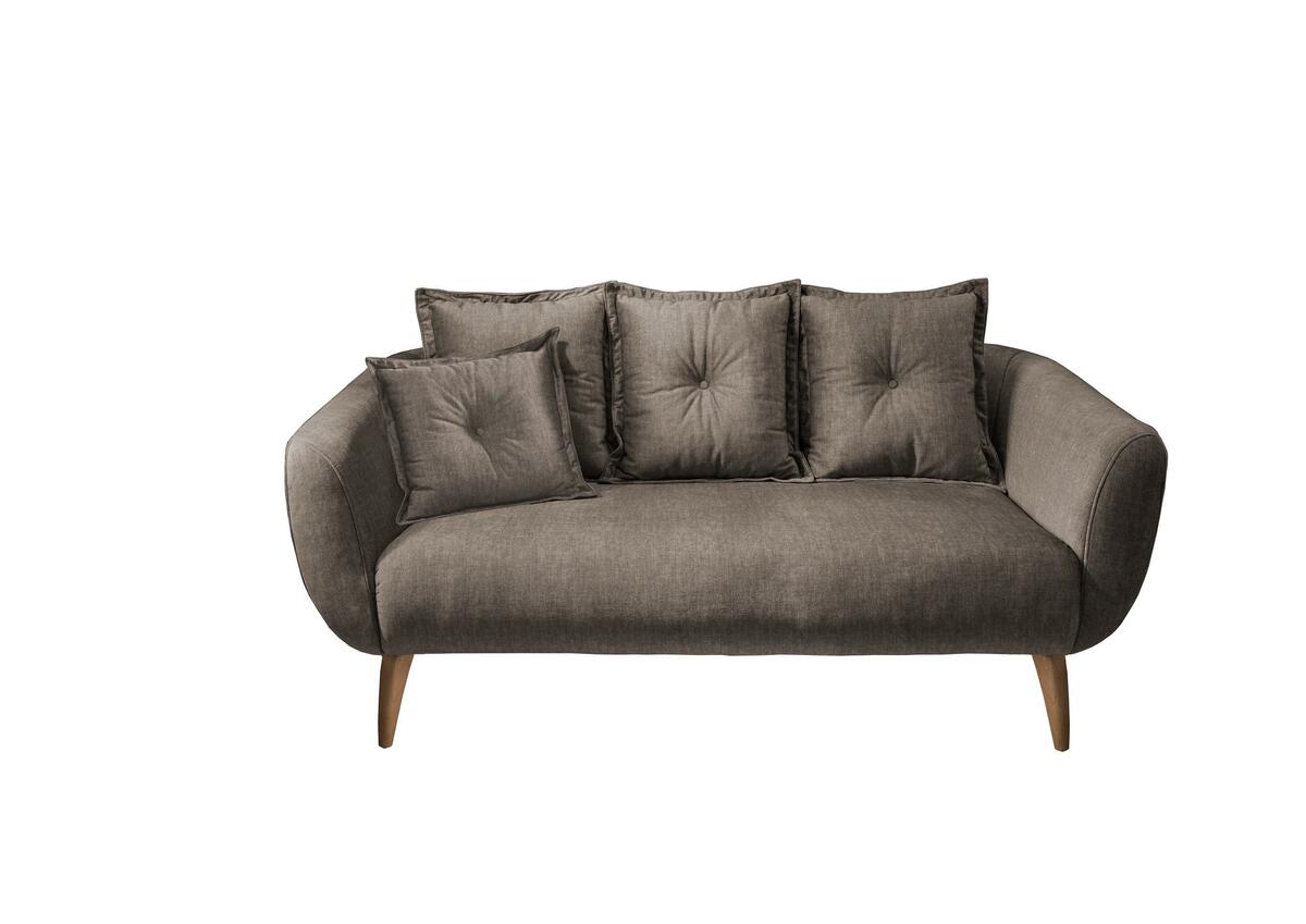 Bild 1 von 2,5-Sitzer-Sofa Baggio Braun Velours, Braun