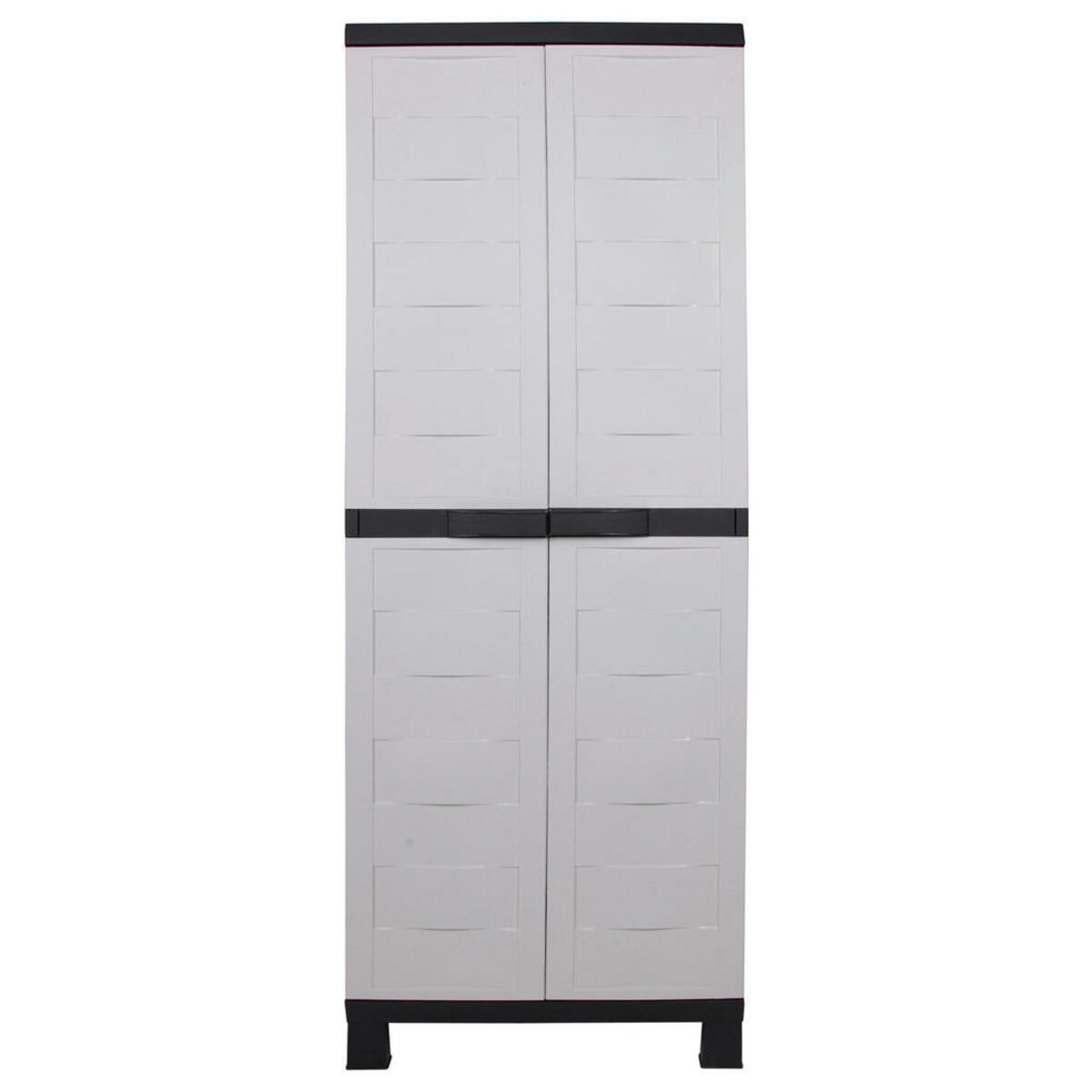 Bild 1 von Mehrzweckschrank, Anthrazit, Weiß, Kunststoff, 65x37x173 cm, erweiterbar, Schlafzimmer, Kleiderschränke, Mehrzweckschränke