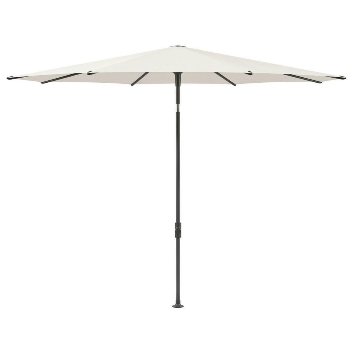 Glatz Sonnenschirm, Anthrazit, Creme, Textil, 300 cm, 360° drehbar