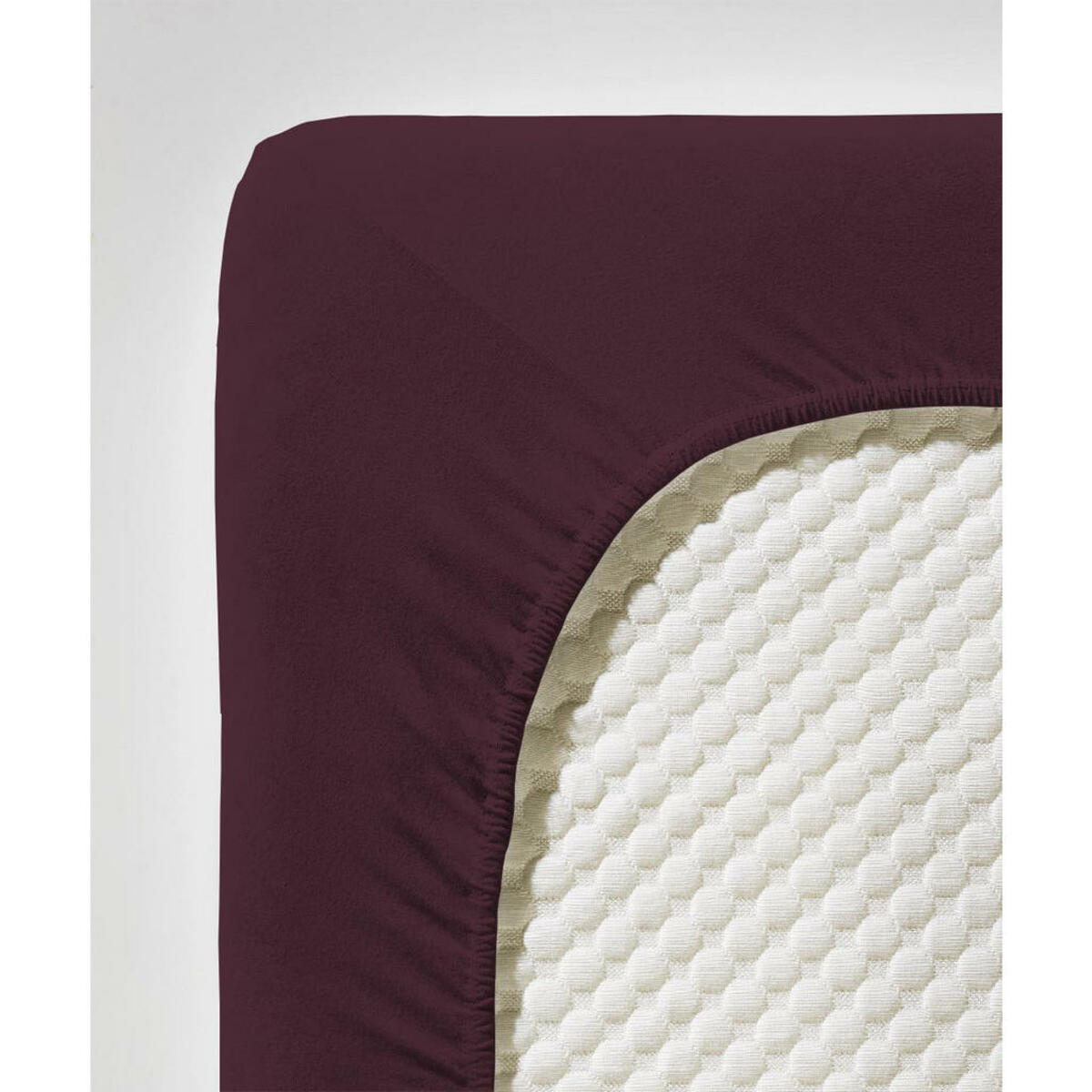 Bild 1 von Fleuresse Spannbetttuch Jenny C, Weinrot, Textil, 150 cm, bügelleicht, Schlaftextilien, Bettwäsche, Spannbettlaken