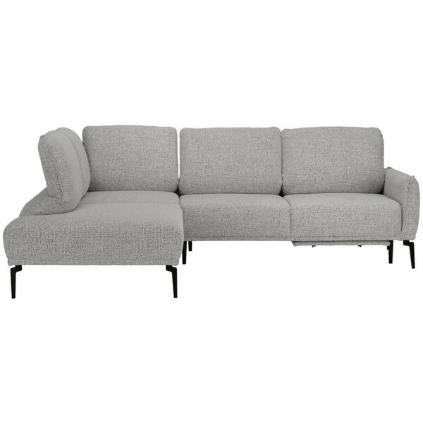 Bild 1 von Welnova Ecksofa, Schwarz, Greige, Textil, 4-Sitzer, Ottomane links, L-Form, 267x212 cm, Reach, Made in EU, FSC Mix, Typenauswahl, Stoffauswahl, seitenverkehrt erhältlich, Hocker Rücken echt, Armtei