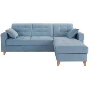 Livetastic Ecksofa, Hellblau, Textil, 3-Sitzer, Füllung: Schaumstoff, seitenverkehrt montierbar, L-Form, 231x160 cm, Armlehnen seitenverkehrt montierbar, Wohnzimmer, Sofas & Couches, Wohnlandschafte