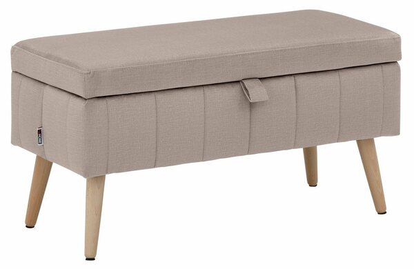 Bild 1 von INOSIGN Truhenbank Amira, mit Staufach, in 3 Bezugsqualitäten mit feiner Steppung, Beige