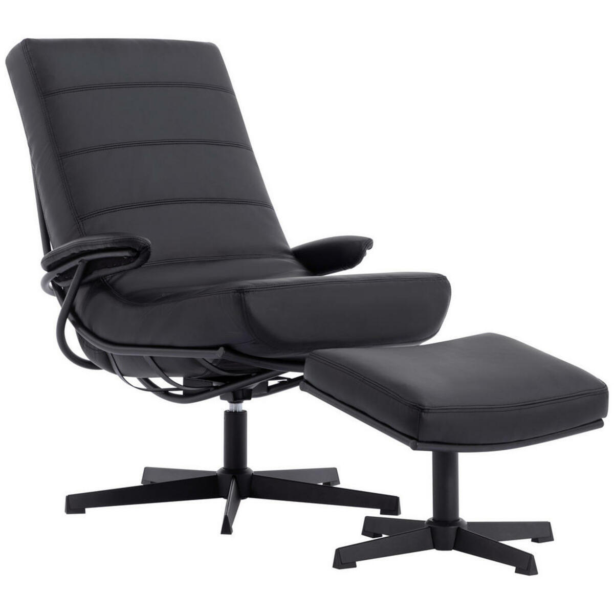 Bild 1 von Livetastic Relaxsesselset Lesesessel, Schwarz, Textil, 68x101x85 cm, Relaxfunktion, Wohnzimmer, Sessel, Relaxsessel