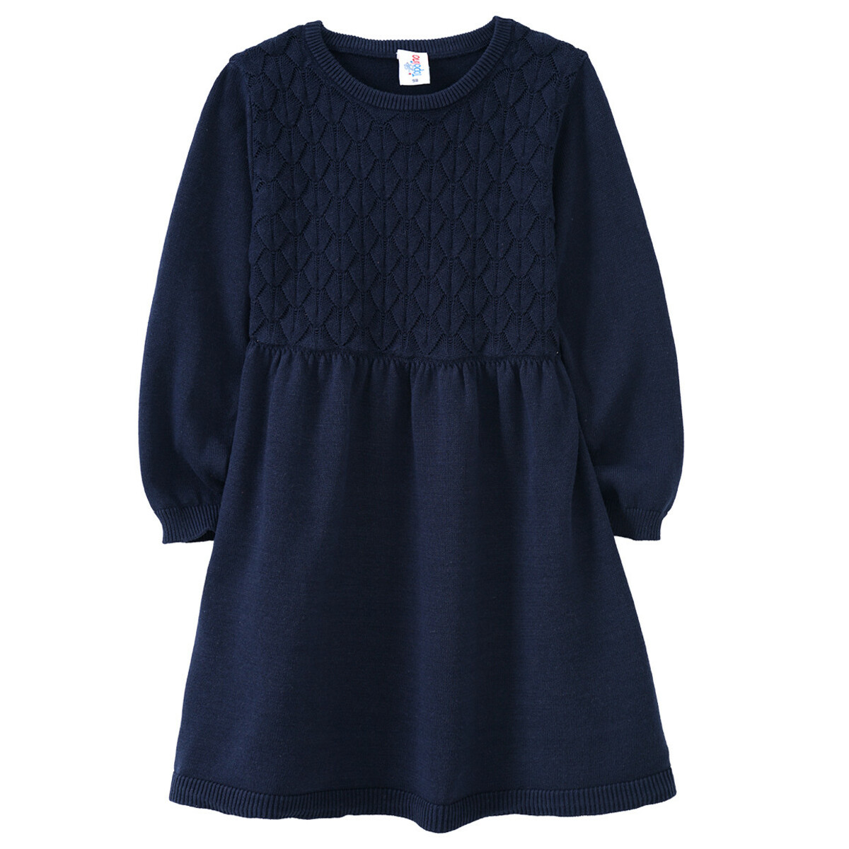 Bild 1 von Mädchen Strickkleid mit Struktur DUNKELBLAU