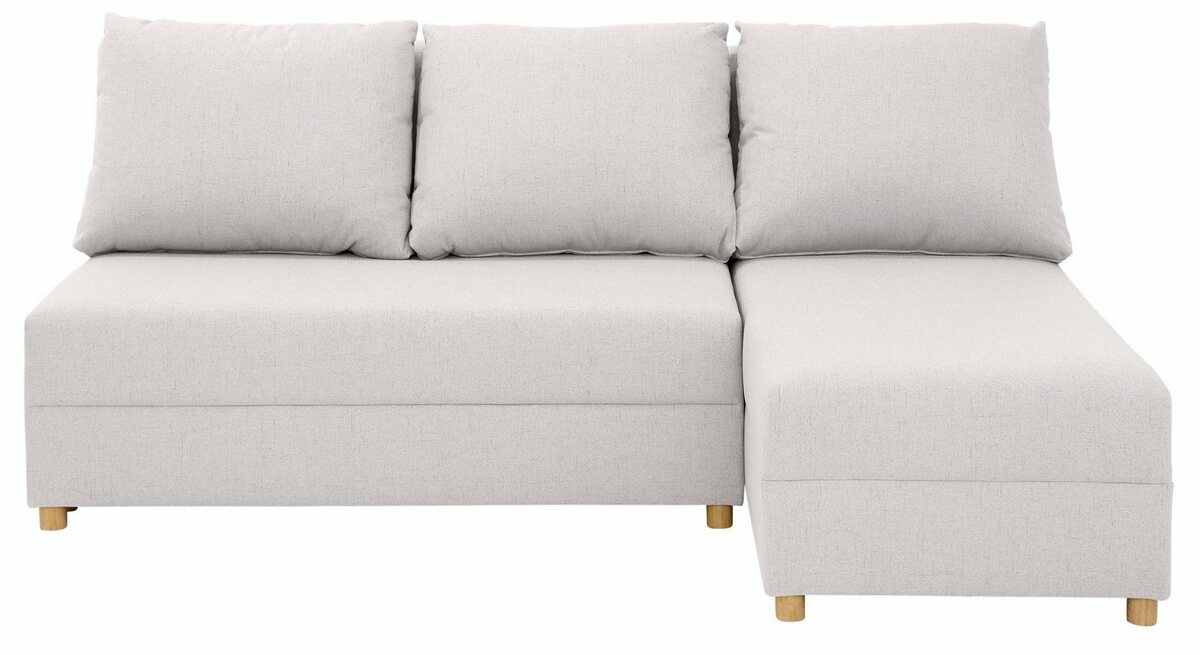 Bild 1 von INOSIGN Ecksofa Mick, Longchair links/rechts montierbar, wahlweise mit Bettfunktion, Beige