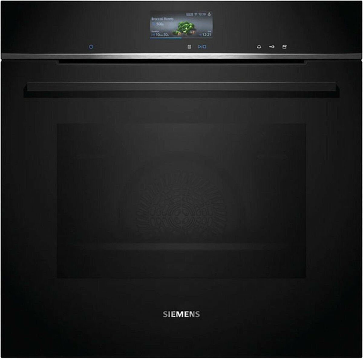 Bild 1 von SIEMENS Dampfbackofen iQ700 HS736G3B1, mit Teleskopauszug nachrüstbar, ecoClean