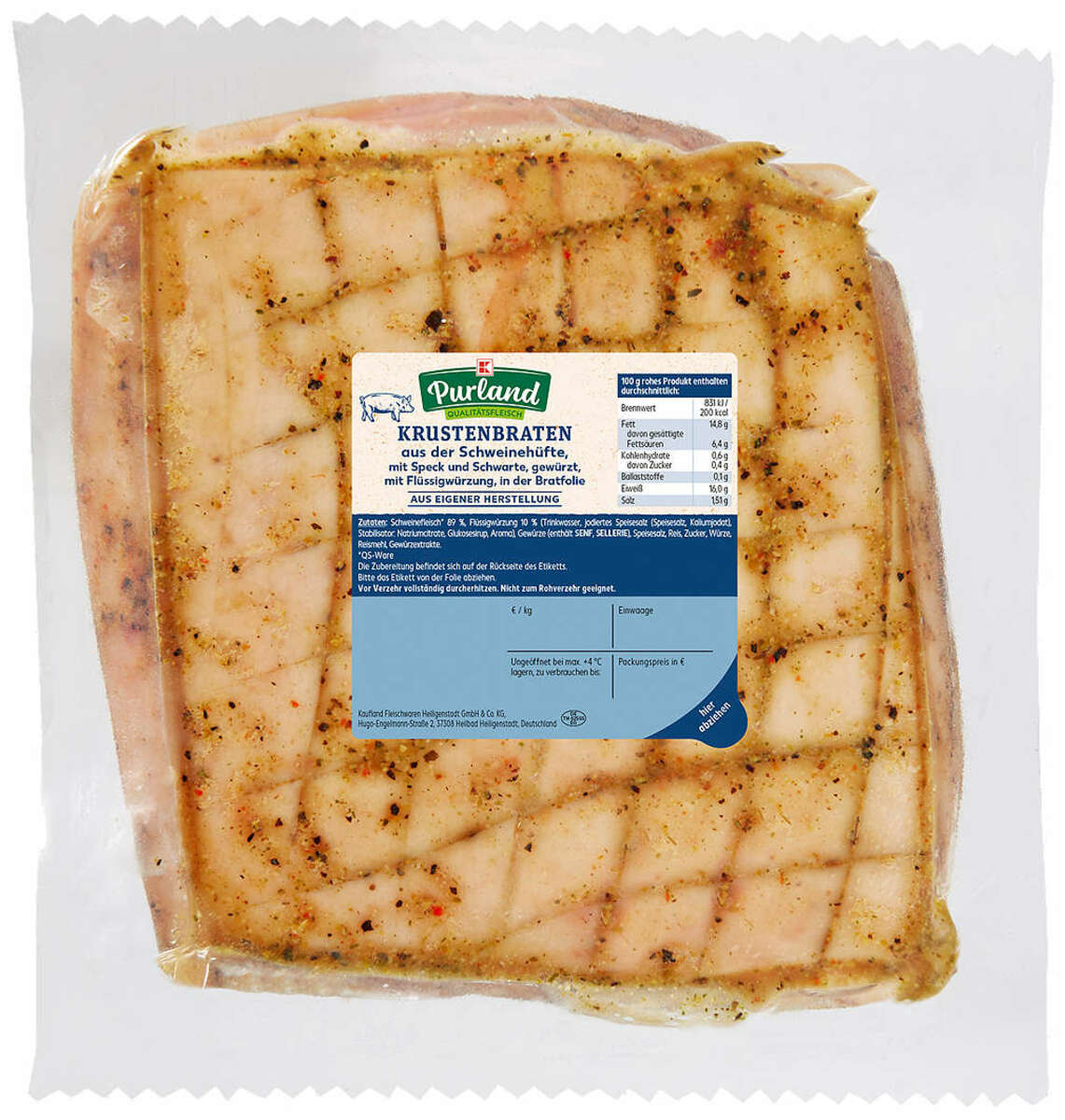 Bild 1 von K-PURLAND Krustenbraten aus der Schweinehüfte