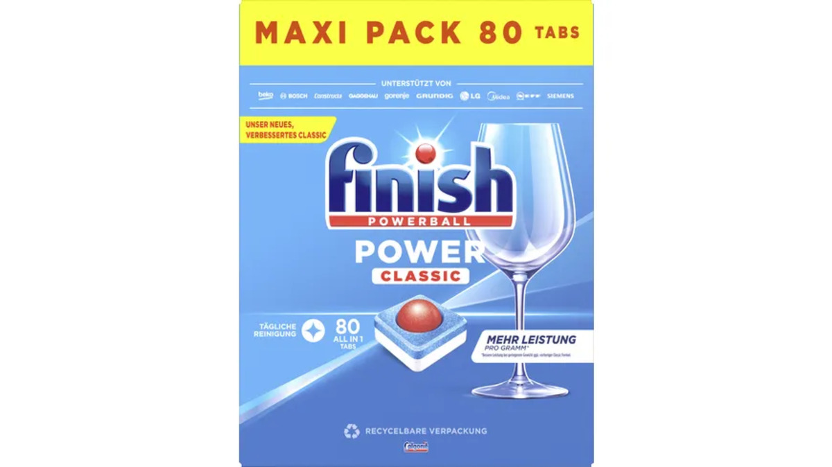 Bild 1 von Finish Powerball Classic Spülmaschinentabs Maxi Pack