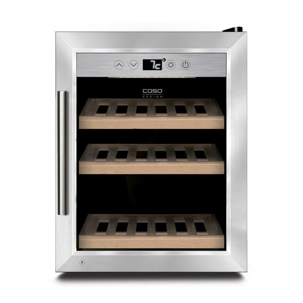 Bild 1 von Caso Design Weinkühlschrank, Edelstahl, 39.5x51.5x51 cm, CE, Küchen, Küchenelektrogeräte, Kühl- & Gefrierschränke, Weinkühlschränke