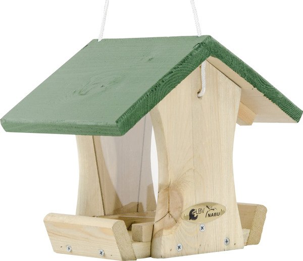 Bild 1 von CJ Wildlife Futterhaus Reno natur/grün LxBxH: 27,5x20x23 cm