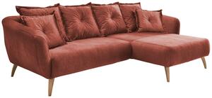 Wohnlandschaft Baggio Koralle Velours, Koralle