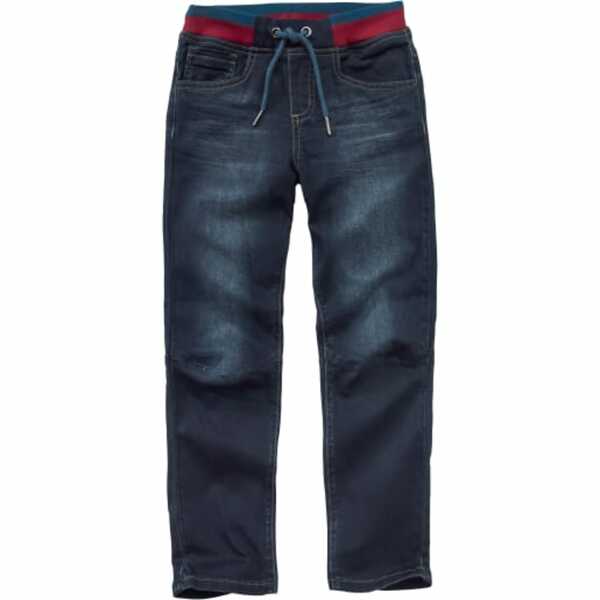 Bild 1 von Kinder Bequemhose Jeans-Optik, Regular Fit, Unisex Blau