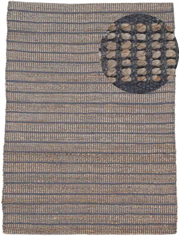 Bild 1 von carpetfine Teppich »Lara«, rechteckig, Wendeteppich aus Jute/Baumwolle, Wohnzimmer