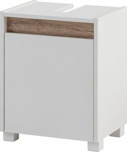 Schildmeyer Waschbeckenunterschrank Cosmo Badezimmerschrank Badmöbel Breite 42 cm, Weiß