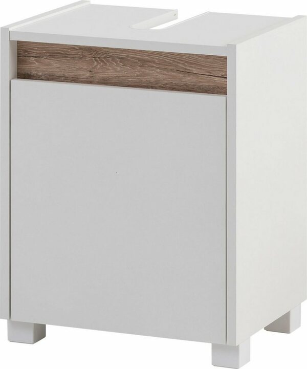 Bild 1 von Schildmeyer Waschbeckenunterschrank Cosmo Badezimmerschrank Badmöbel Breite 42 cm, Weiß