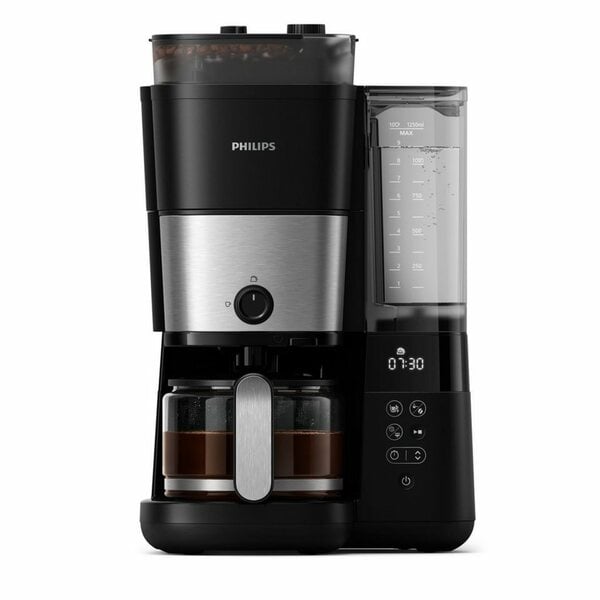 Bild 1 von Philips Kaffeemaschine mit Mahlwerk HD7888/01 All-in-1 Brew, Papierfilter 1x4, mit Smart Dosierung und Kaffeebohnenbehälter