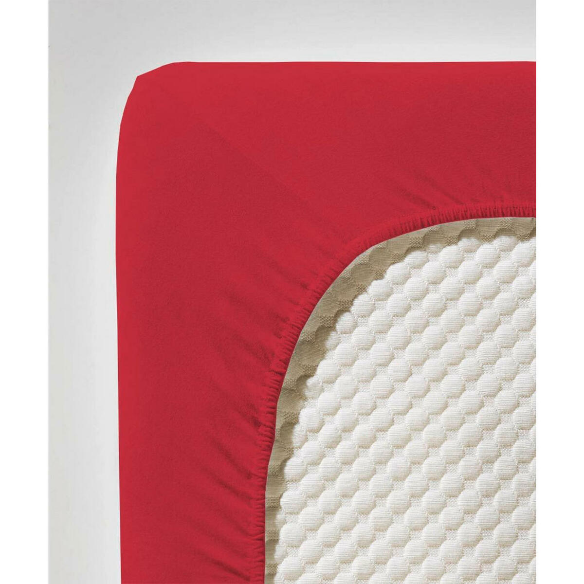 Bild 1 von Fleuresse Spannbetttuch Jenny C, Kirschrot, Textil, 150 cm, bügelleicht, Schlaftextilien, Bettwäsche, Spannbettlaken