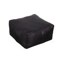 Bild 1 von Livetastic Pouf, Schwarz, Leder, Echtleder, Büffelleder, 13 L, Füllung: Baumwolle (recycelt), 60x35x60 cm, Indoor, Wohnzimmer, Hocker, Poufs