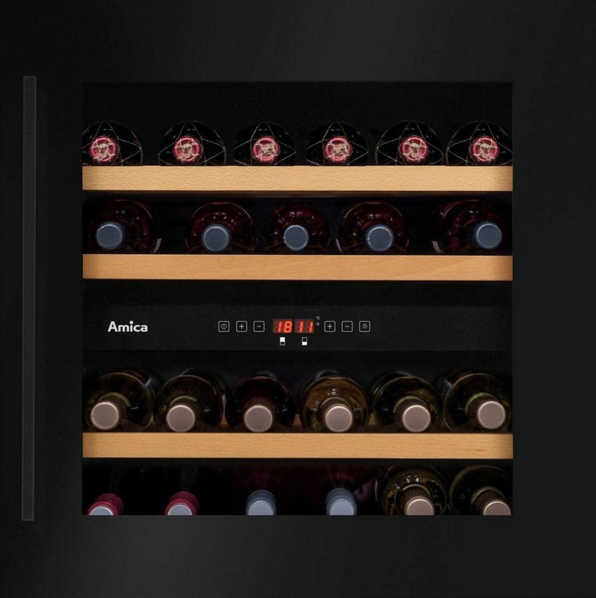 Bild 1 von Amica Weinkühlschrank WCB2K60B36.1 / WK 341 212 S, für 37 Standardflaschen á 0,75l