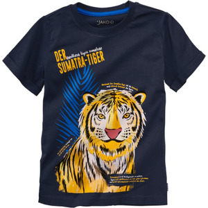 Kinder T-Shirts Tier Lernfacts Blau