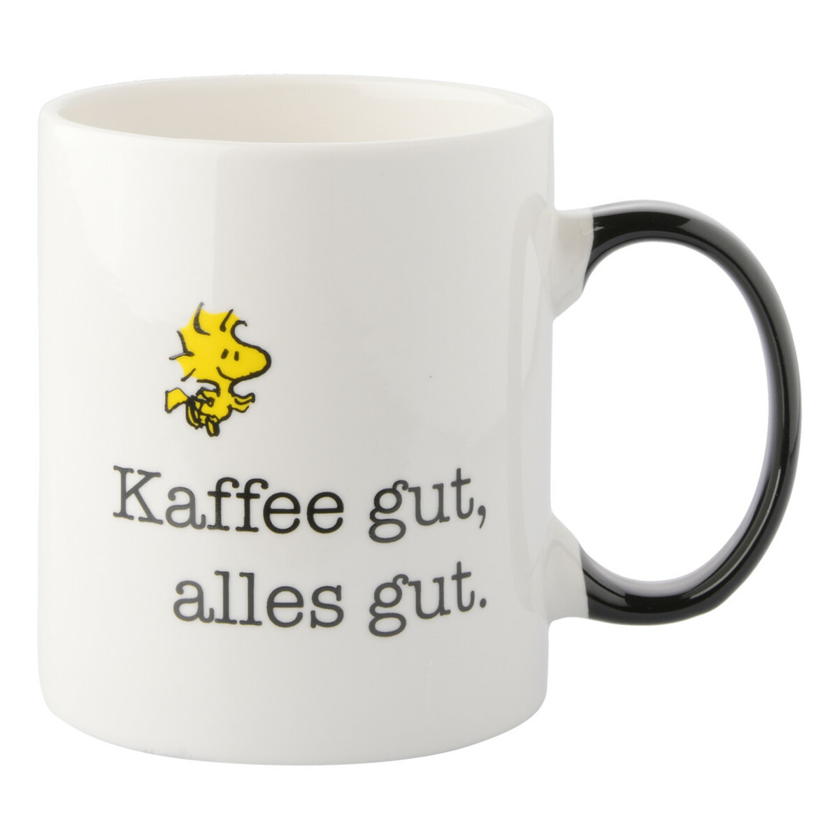 Bild 1 von Peanuts Tasse mit Henkel SCHWARZ / WEISS