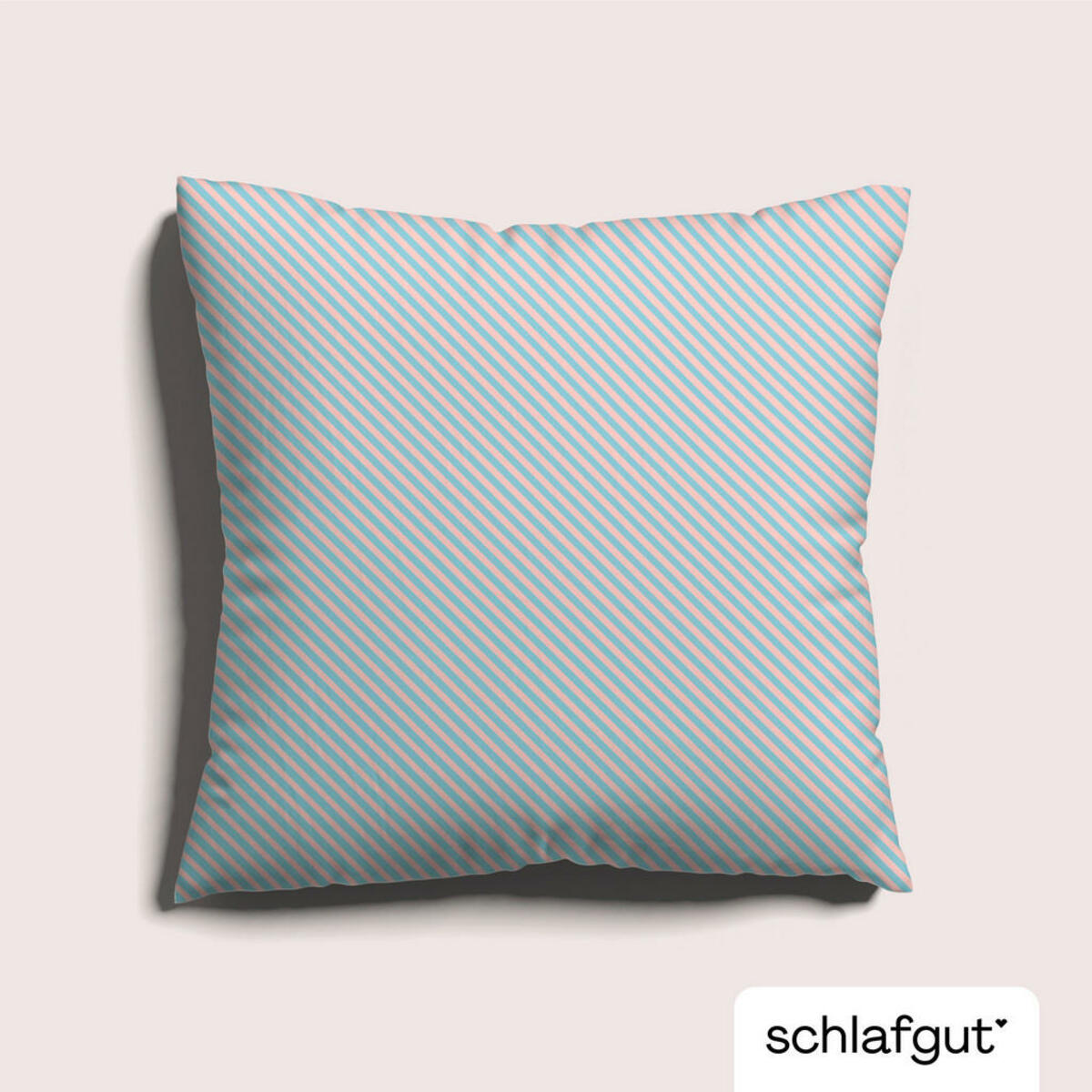 Bild 1 von Schlafgut Kopfkissenbezug Woven Satin Fade, Rosa, Hellblau, Textil, Farbverlauf, 80 cm, Textiles Vertrauen - Oeko-Tex®, AZO-frei, Oeko-Tex® Standard 100, bügelleicht, bügelfrei, Schlafzimmer