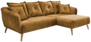Wohnlandschaft Baggio Gelb Velours, Gelb