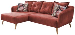 Wohnlandschaft Baggio Koralle Velours, Koralle
