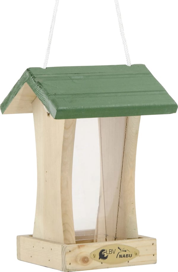 Bild 1 von CJ Wildlife Futterhaus St. Louis natur/grün LxBxH: 16x16x23 cm