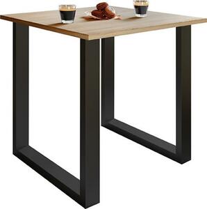 Esstisch Xona 80x50 cm Schwarz/Eiche Dekor, Schwarz, Sonoma Eiche