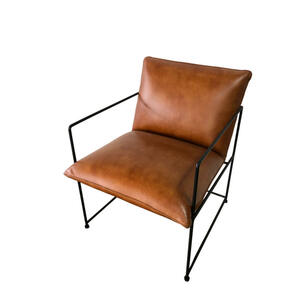Livetastic Sessel, Braun, Leder, Echtleder, Büffelleder, 58x80x69 cm, Wohnzimmer, Sessel, Polstersessel