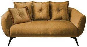 2,5-Sitzer-Sofa Baggio Gelb Velours, Gelb