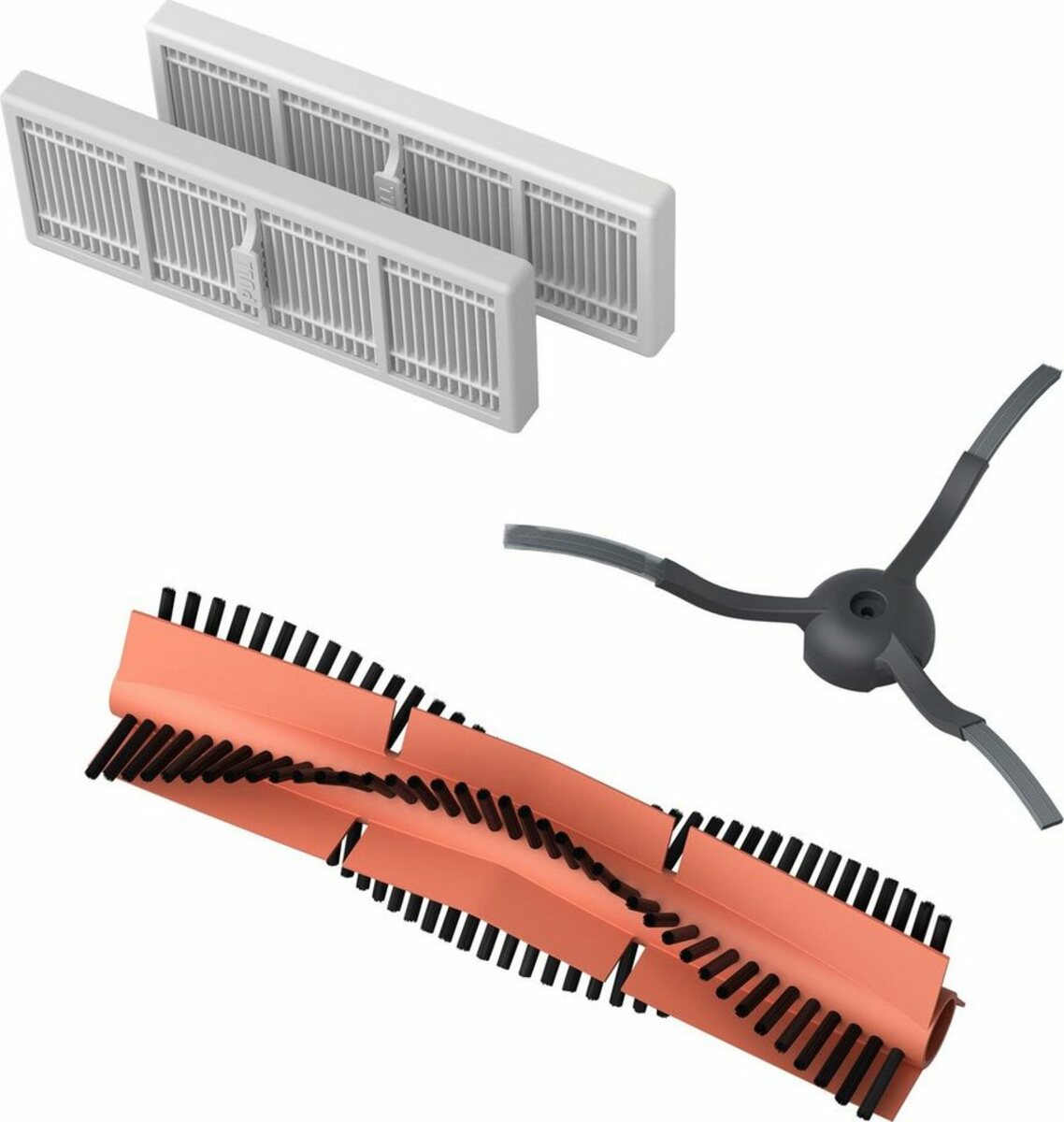 Bild 1 von Philips Bodenwischer-Set XV1473/00 (Packung, 4-St), für Saugroboter XU7000/01, XU7100/01 mit 2x Filter, 1x Seitenbürsten