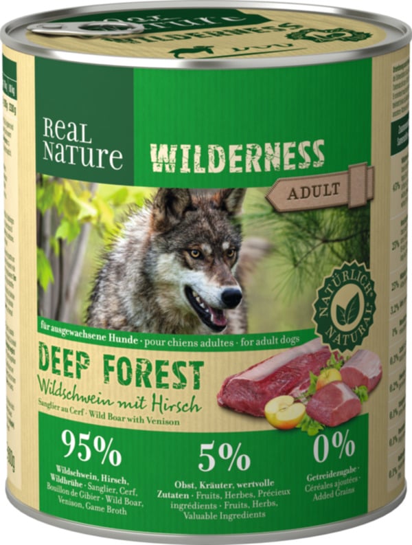 Bild 1 von REAL NATURE WILDERNESS Adult Deep Forest Wildschwein mit Hirsch 12x800 g