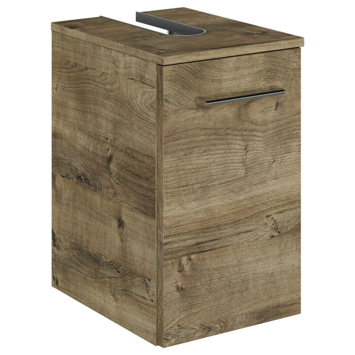 Bild 1 von Sadena Waschbeckenunterschrank M-Plan, Eiche dunkel, Metall, 30x49.8x38.3 cm, Goldenes M, Made in Germany, hängend, Typenauswahl, Badezimmer, Badezimmerschränke, Waschbeckenunterschränke