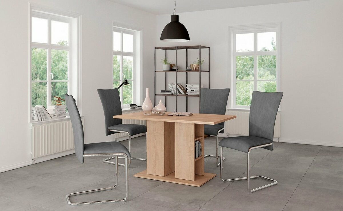 Bild 1 von Homexperts Essgruppe Mulan, (Set, 3-tlg., MULAN EG), Grau