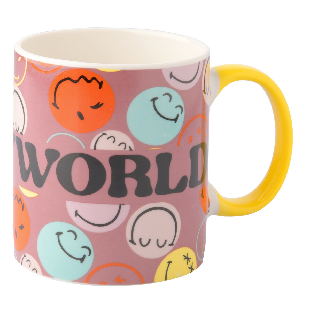 Bild 1 von SmileyWorld Tasse mit Henkel HELLLILA / WEISS