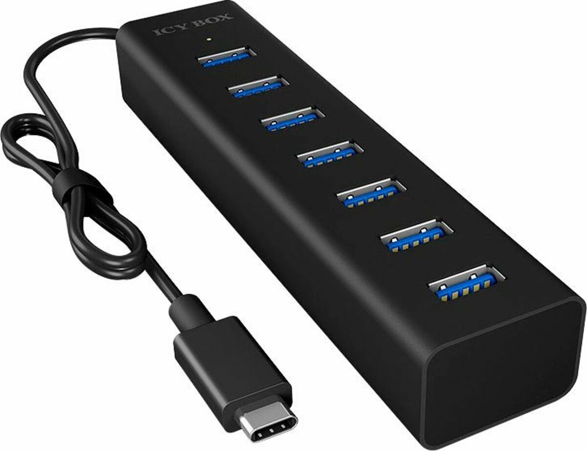 Bild 1 von ICY BOX Type-C™ zu 7 Port USB 3.0 Hub Computer-Adapter