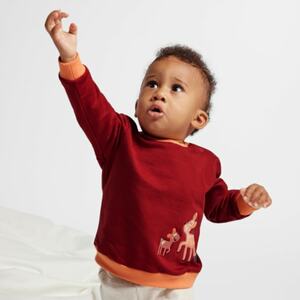 Baby Sweatshirt Applikationen Rot