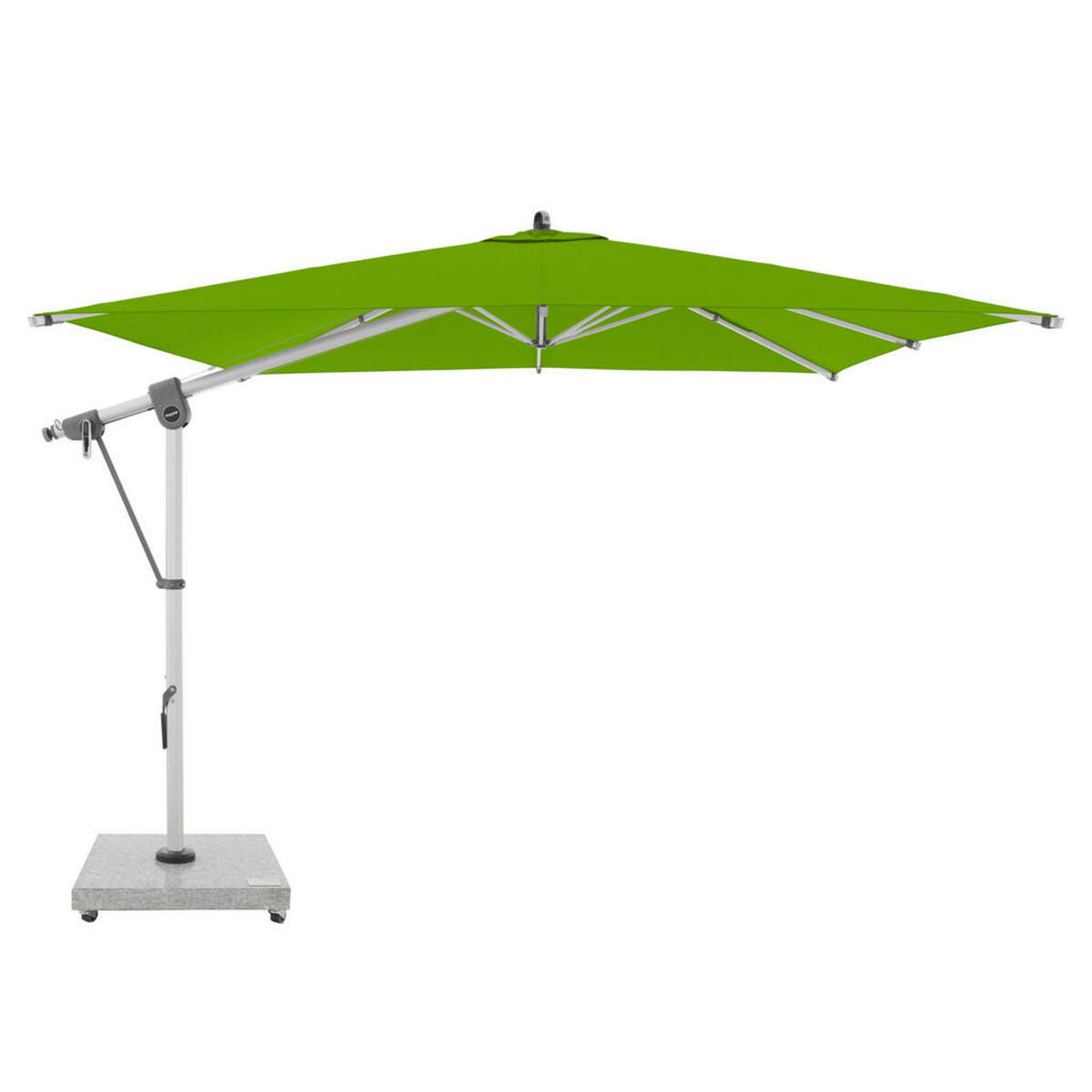 Bild 1 von Doppler Pendelschirm, Hellgrau, Hellgrün, Metall, Textil, 300 cm, 360° drehbar, lichtecht, regenabweisend, wetterbeständig, Sonnen- & Sichtschutz, Sonnenschirme, Ampelschirme