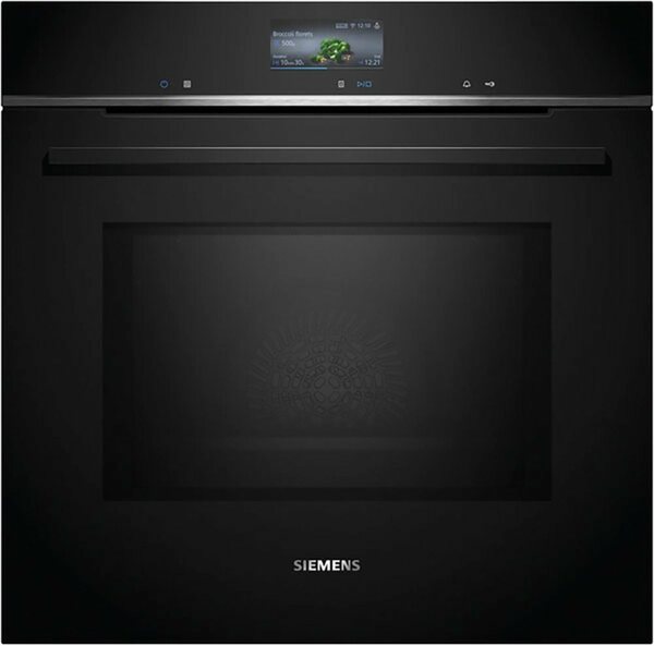 Bild 1 von SIEMENS Backofen mit Mikrowelle iQ700 HM736GAB1, mit 1-fach-Teleskopauszug, ecoClean