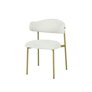 Livetastic Stuhl, Weiß, Holz, Metall, Textil, Pappel, Sperrholz, Rundrohr, 55x78x58 cm, Esszimmer, Stühle, Esszimmerstühle