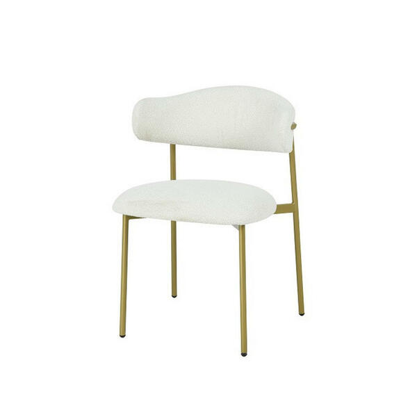 Bild 1 von Livetastic Stuhl, Weiß, Holz, Metall, Textil, Pappel, Sperrholz, Rundrohr, 55x78x58 cm, Esszimmer, Stühle, Esszimmerstühle