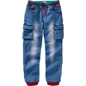 Cargo-Hose Jeans-Optik, Regular Fit, Jungs Blau