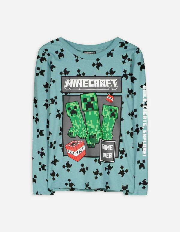 Bild 1 von Kinder Langarmshirt - Minecraft