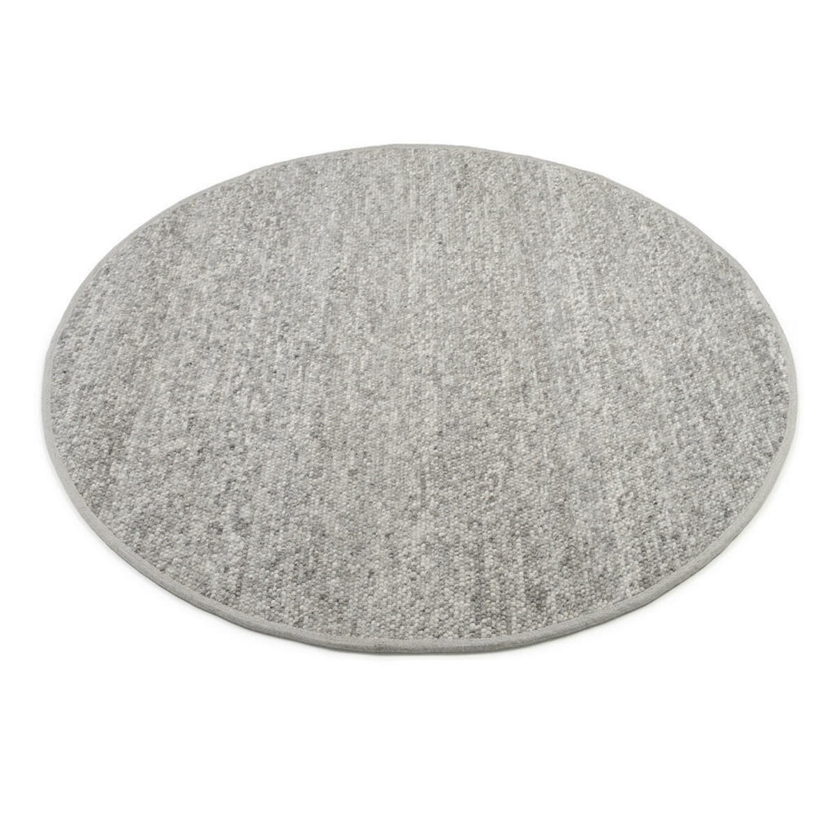 Bild 1 von Linea Natura Handwebteppich, Grau, Textil, meliert, rund, für Fußbodenheizung geeignet, Teppiche & Böden, Teppiche, Naturteppiche