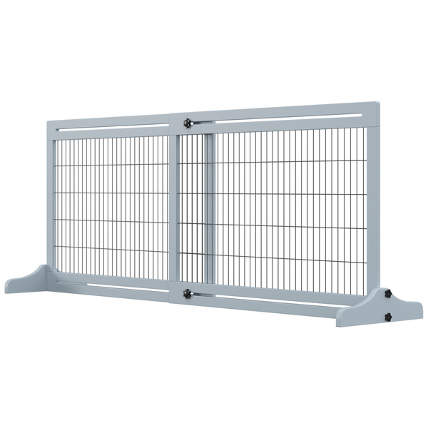 COSTWAY Absperrgitter Für Hunde, 6-teilig – Klappbar, 80 Cm Hoch, Mit Tür & Stützfüßen, Weiß